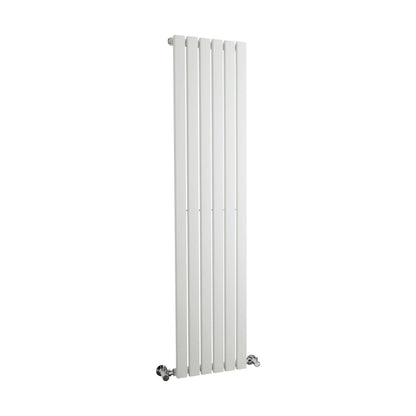 [BHLUW41] Edingale Vertical Single Panel Radiator, Square Design - Choice of Size and Colour - Cutout