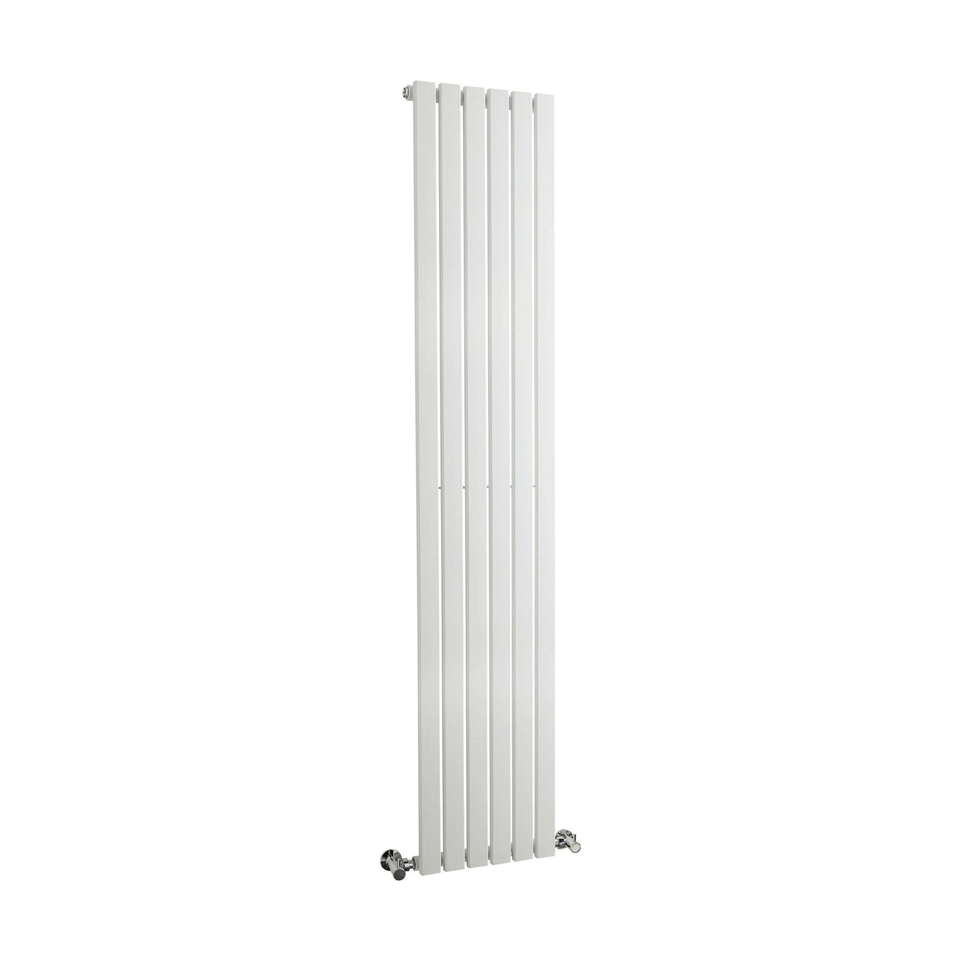 [BHLUW42] Edingale Vertical Single Panel Radiator, Square Design - Choice of Size and Colour - Cutout