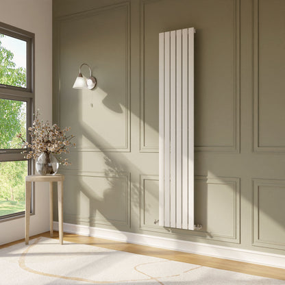 [BHLUW42] Edingale Vertical Single Panel Radiator, Square Design - Choice of Size and Colour - Lifestyle 2