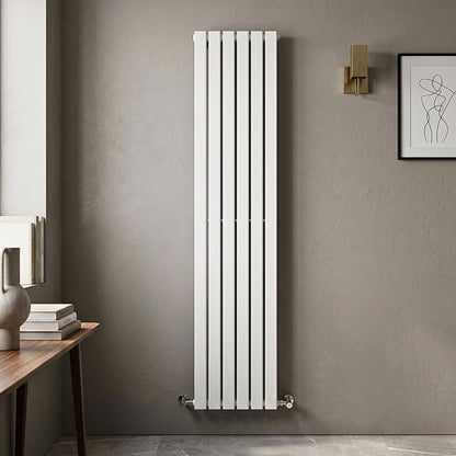 [BHLUW42] Edingale Vertical Single Panel Radiator, Square Design - Choice of Size and Colour - Silo