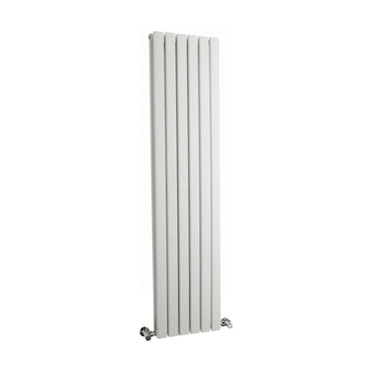 [BHLUW43] Edingale Modern Square Vertical Double Panel Radiator - Choice of Size and Colour - Cutout