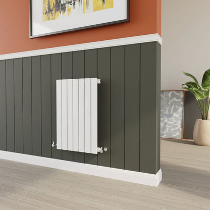[BHLUW54] Balterley Lucia Square Horizontal Single Panel Radiator, 600mm x 412mm - Satin White - Lifestyle 2