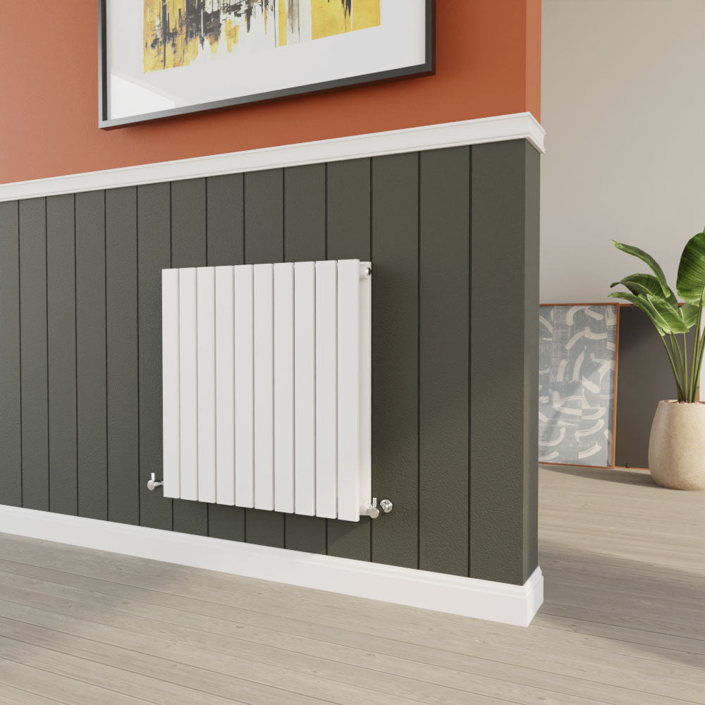 [BHLUW55D] Edingale Contemporary Square Horizontal Double Panel Radiator - Choice of Size and Colour - Lifestyle 2