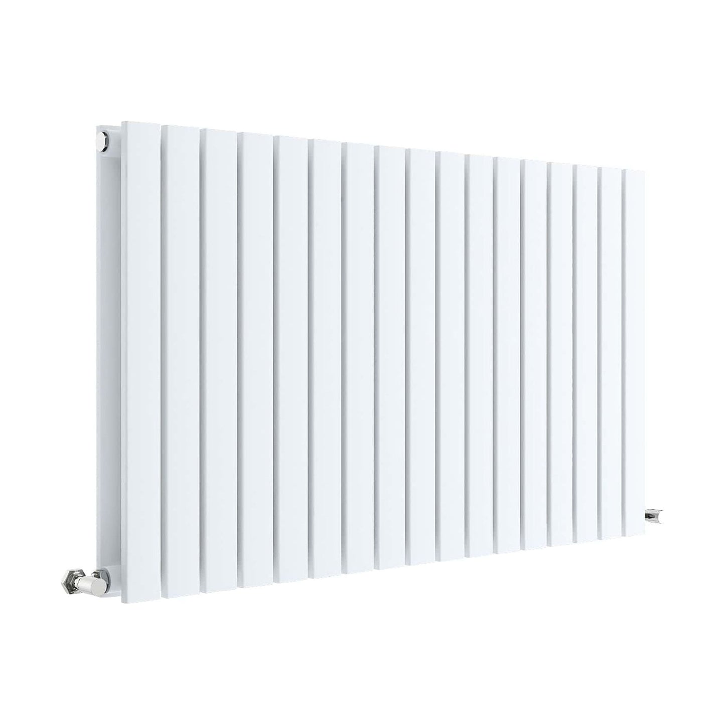 [BHLUW56D] Edingale Contemporary Square Horizontal Double Panel Radiator - Choice of Size and Colour - Cutout