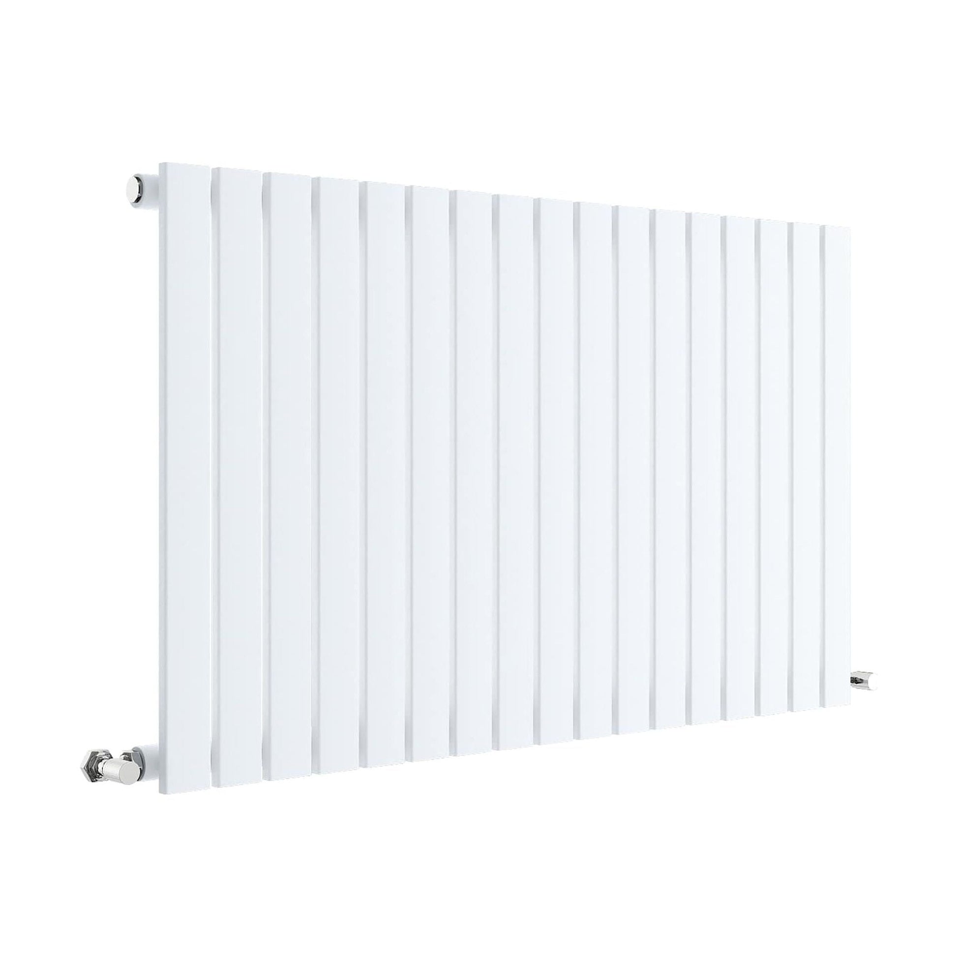 [BHLUW56] Balterley Lucia Square Horizontal Single Panel Radiator, 600mm x 992mm - Satin White - Cutout