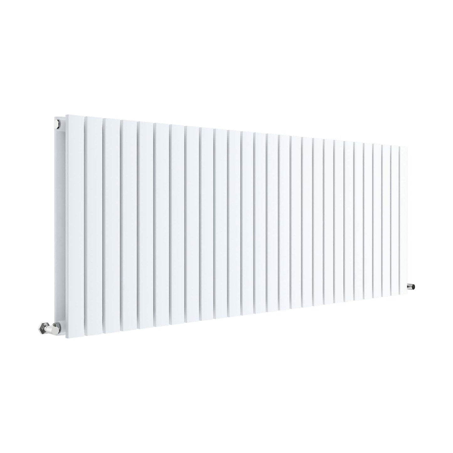 [BHLUW60D] Edingale Contemporary Square Horizontal Double Panel Radiator - Choice of Size and Colour - Cutout