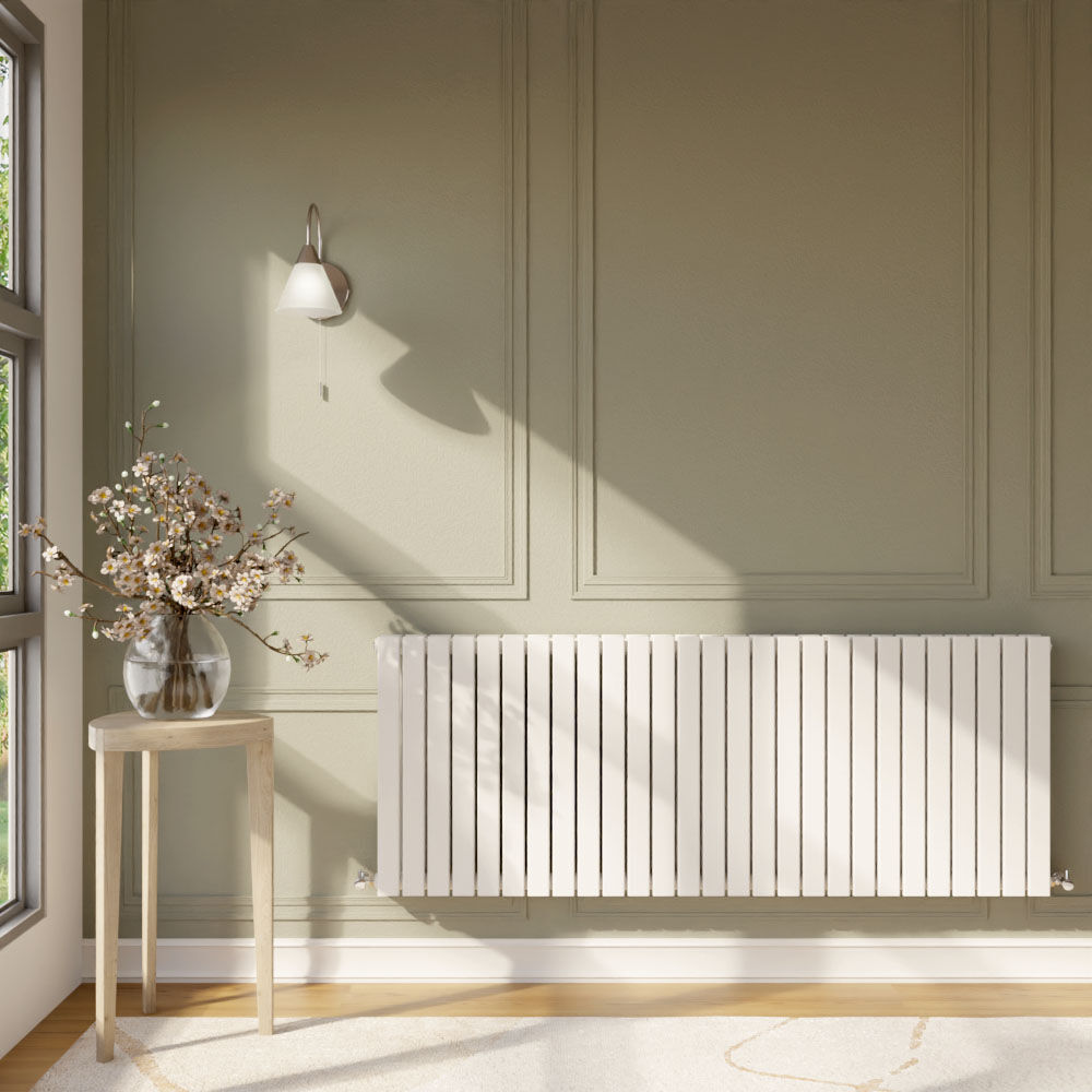 [BHLUW60D] Edingale Contemporary Square Horizontal Double Panel Radiator - Choice of Size and Colour - Lifestyle 1
