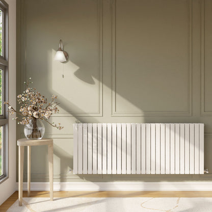 [BHLUW60D] Edingale Contemporary Square Horizontal Double Panel Radiator - Choice of Size and Colour - Lifestyle 1