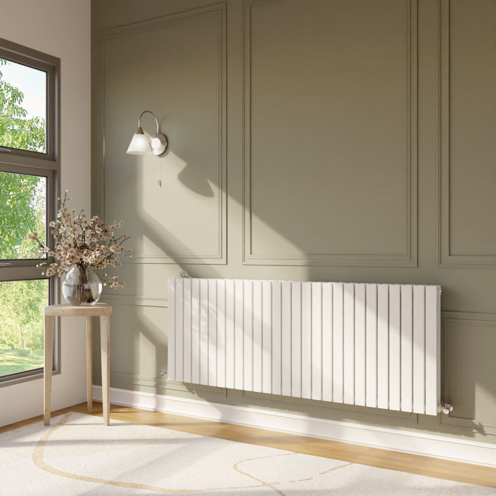 [BHLUW60D] Edingale Contemporary Square Horizontal Double Panel Radiator - Choice of Size and Colour - Lifestyle 2