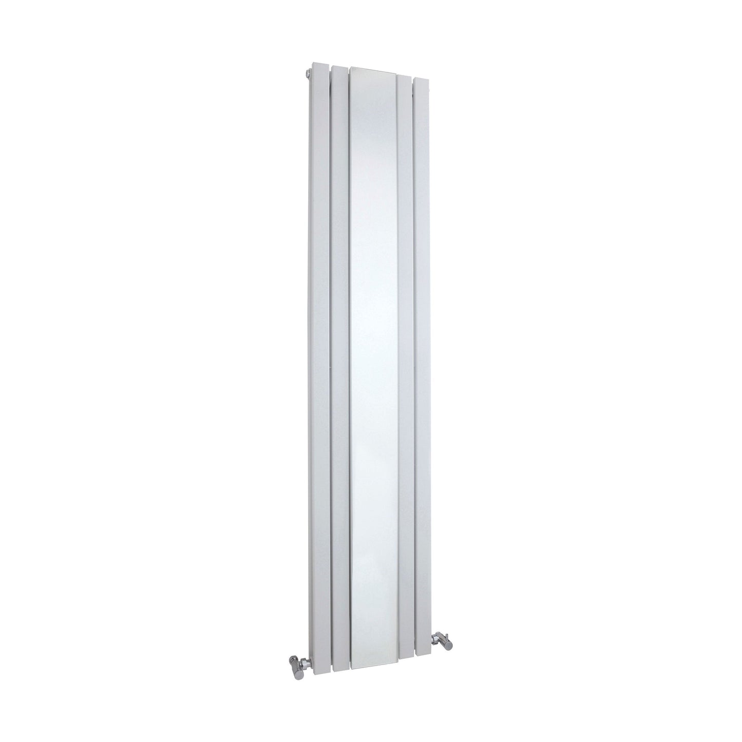 [BHLUW64] Edingale Square Vertical Double Panel Radiator with Mirror, 3344 BTU, 1800mm x 354mm - Choice of Colour - Cutout