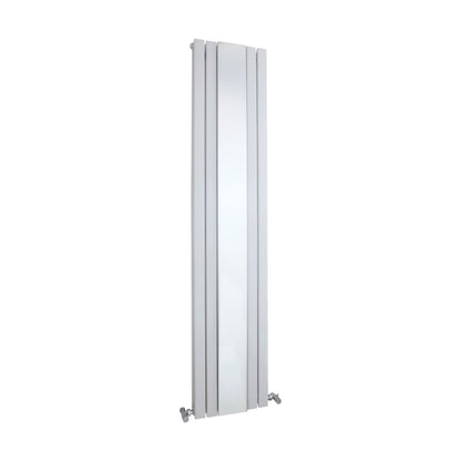 [BHLUW64] Edingale Square Vertical Double Panel Radiator with Mirror, 3344 BTU, 1800mm x 354mm - Choice of Colour - Cutout