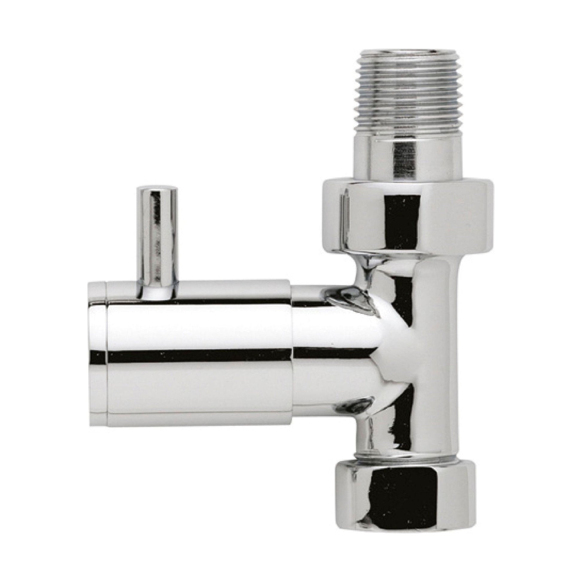 [BHRV320] Balterley Contemporary Straight Round Radiator Valves with Concealing Plates (Pairs) - Chrome - Cutout