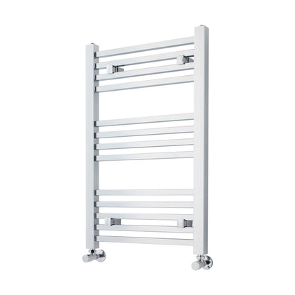 [BHSL108] Balterley Contemporary Heated Vertical Towel Ladder Rail with Square Rails, 782 BTU, 800mm x 500mm Bathroom Radiator - Chrome - Cutout