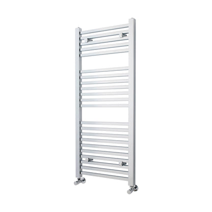 [BHSL109] Balterley Contemporary Heated Vertical Towel Ladder Rail with Square Rails, 1167 BTU, 1200mm x 500mm Bathroom Radiator - Chrome - Cutout