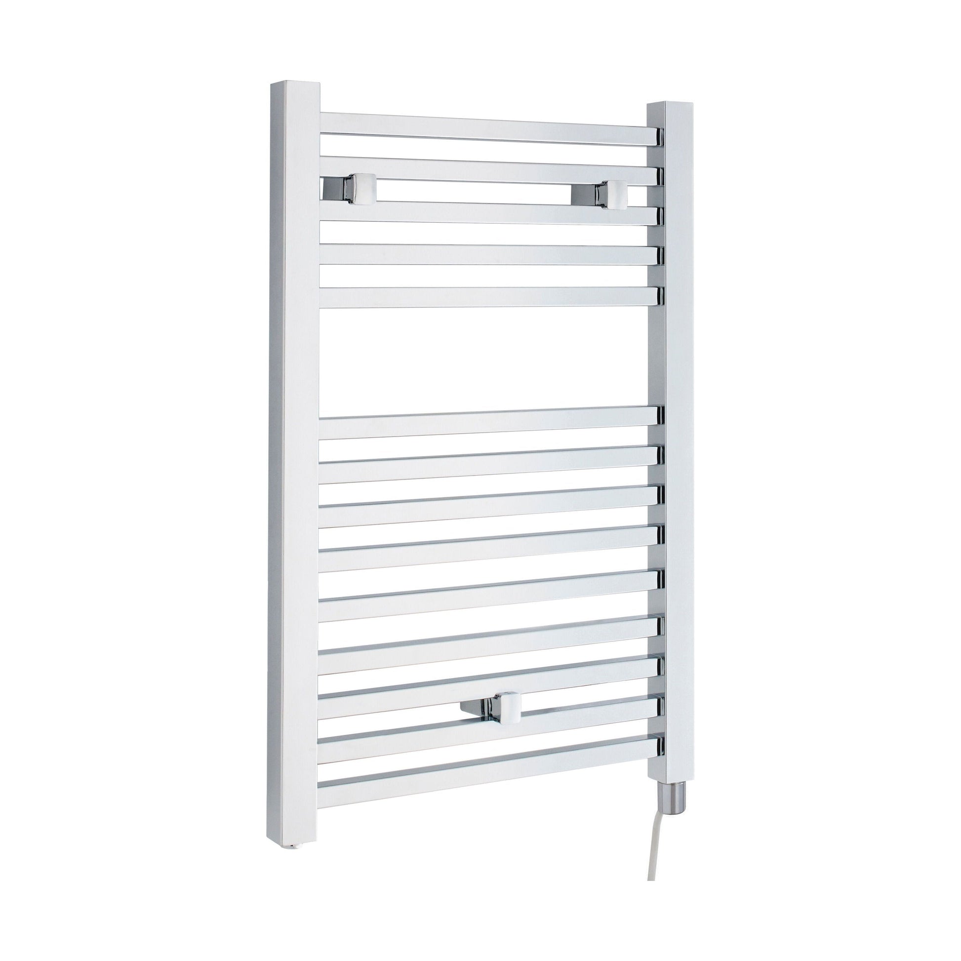 [BHSL150] Electric Vertical Square Towel Rail with 14 Rails - 690mm x 500mm - 200 Watt - Chrome - Cutout