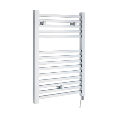 [BHSL150] Electric Vertical Square Towel Rail with 14 Rails - 690mm x 500mm - 200 Watt - Chrome - Cutout