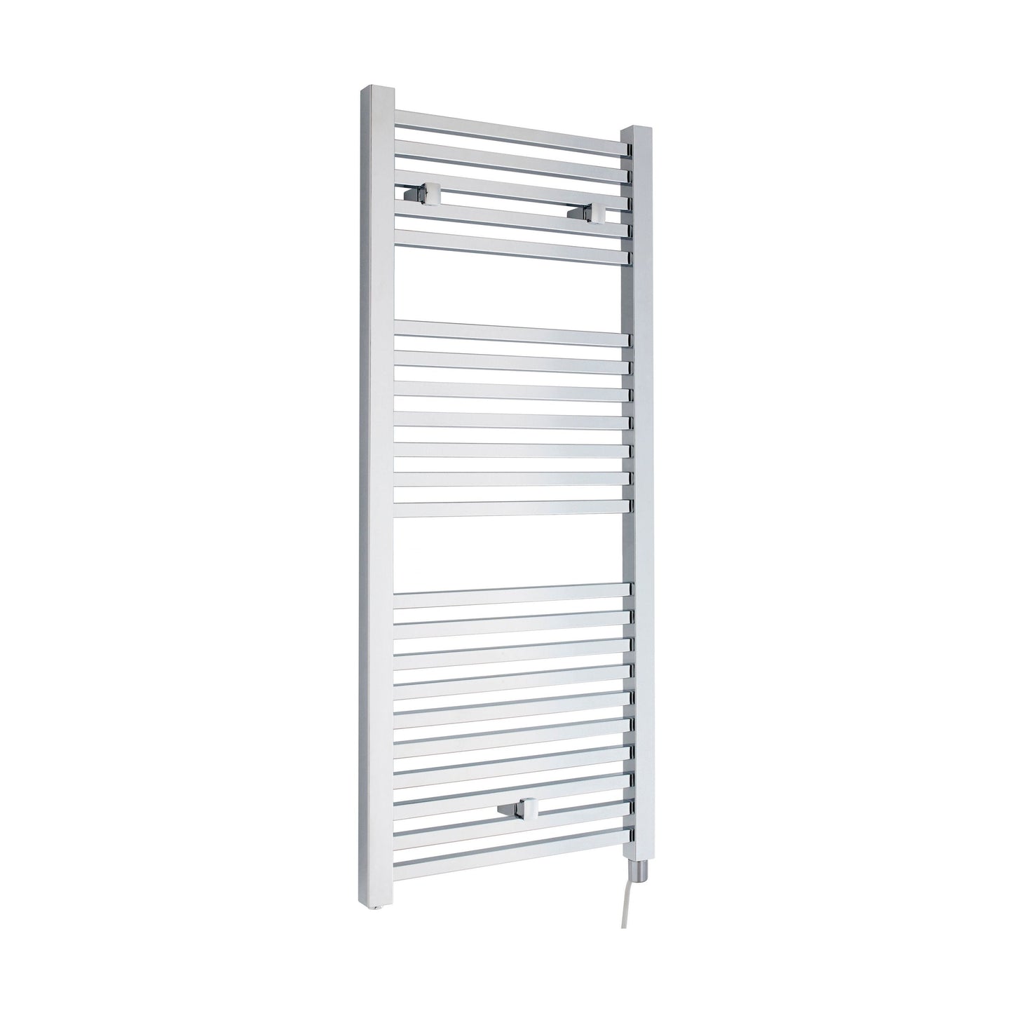 [BHSL151] Electric Vertical Square Towel Rail with 22 Rails - 1110mm x 500mm - 300 Watt - Chrome - Cutout
