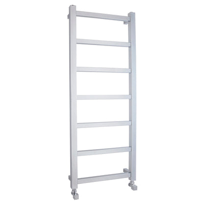 [BHSL375] Contemporary Wall Mounted Heated Towel Rail with Square Rails, Choice of Size - Cutout