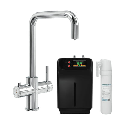 [BKHT305DL] Fulford 3 in 1 Boiling Water Tap Kit, Instant Hot Water Tap with Dual Lever Handles, Tank and Filter - Choice of Colour - Cutout