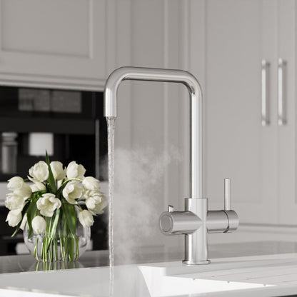 [BKHT305DL] Fulford 3 in 1 Boiling Water Tap Kit, Instant Hot Water Tap with Dual Lever Handles, Tank and Filter - Choice of Colour - Lifestyle 1