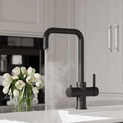 [BKHT405DL] Fulford 3 in 1 Boiling Water Tap Kit, Instant Hot Water Tap with Dual Lever Handles, Tank and Filter - Choice of Colour - Lifestyle 1