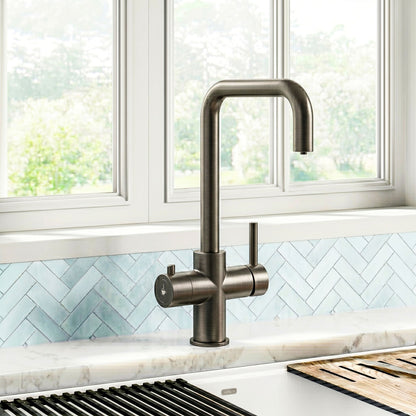 [BKHT705DL] Fulford 3 in 1 Boiling Water Tap Kit, Instant Hot Water Tap with Dual Lever Handles, Tank and Filter - Choice of Colour - Silo