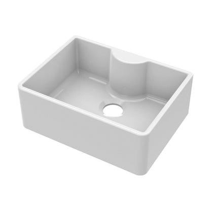 [BKS203] Single Bowl Fireclay Ceramic Butler Kitchen Sink - Variety of Sizes and Features Available - Cutout