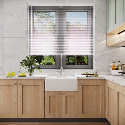 [BKS203] Single Bowl Fireclay Ceramic Butler Kitchen Sink - Variety of Sizes and Features Available - Lifestyle 1