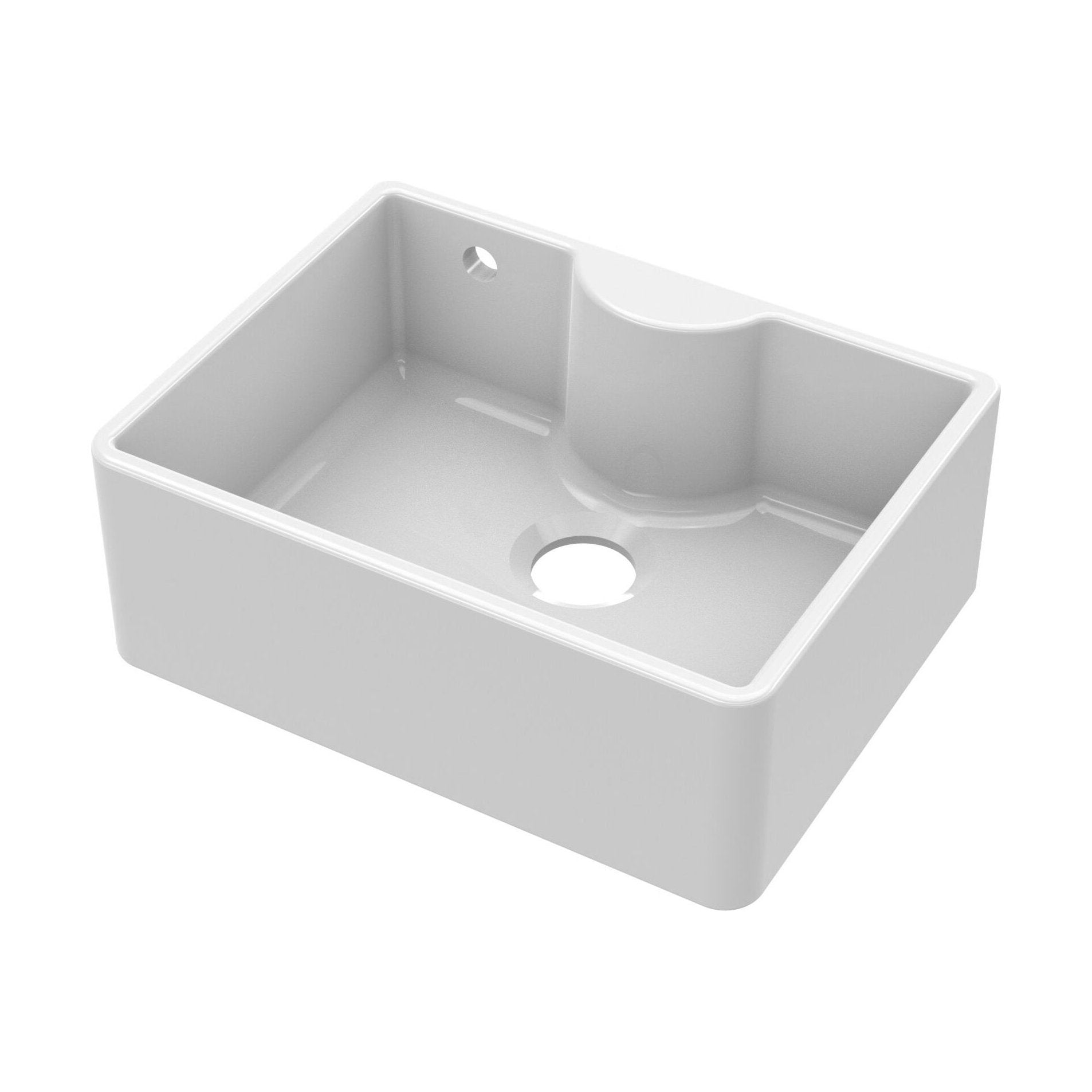 [BKS204] Single Bowl Fireclay Ceramic Butler Kitchen Sink - Variety of Sizes and Features Available - Cutout