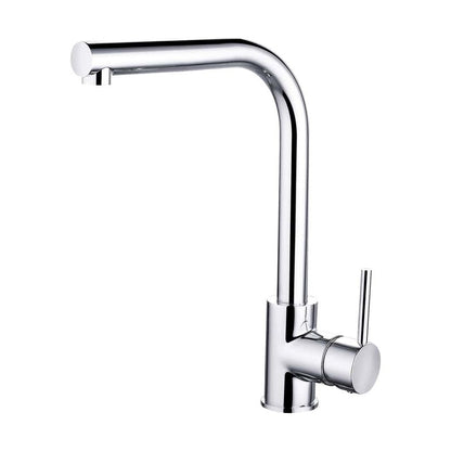 [BKT003] Traditional Single Lever Kitchen Mixer Tap - Chrome - Cutout