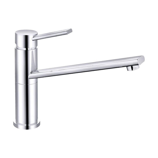 [BKT011] Balterley Contemporary Single Lever Kitchen Mixer Tap with Straight Swivel Spout & Chrome Finish - Cutout