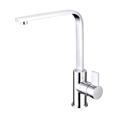 [BKT014] Contemporary Single Lever Kitchen Mixer Tap - Chrome - Cutout