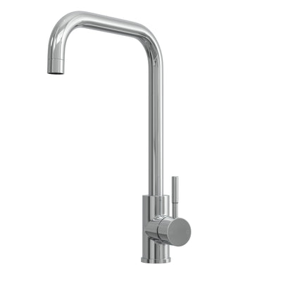 [BKT1325] Modern Square Single Lever Kitchen Sink Mixer Tap - Top Fix Installation, 352 x 90 x 245mm, Chrome Finish - Cutout