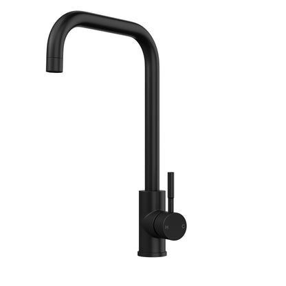 [BKT1326] Modern Square Single Lever Kitchen Sink Mixer Tap - Top Fix Installation, 352 x 90 x 245mm, Chrome Finish - Cutout