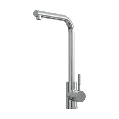 [BKT1330] Modern L-Neck Kitchen Sink Mixer Tap Single Lever, Top Fix Installation, 347 x 90 x 245 mm - Choice of Colour - Cutout