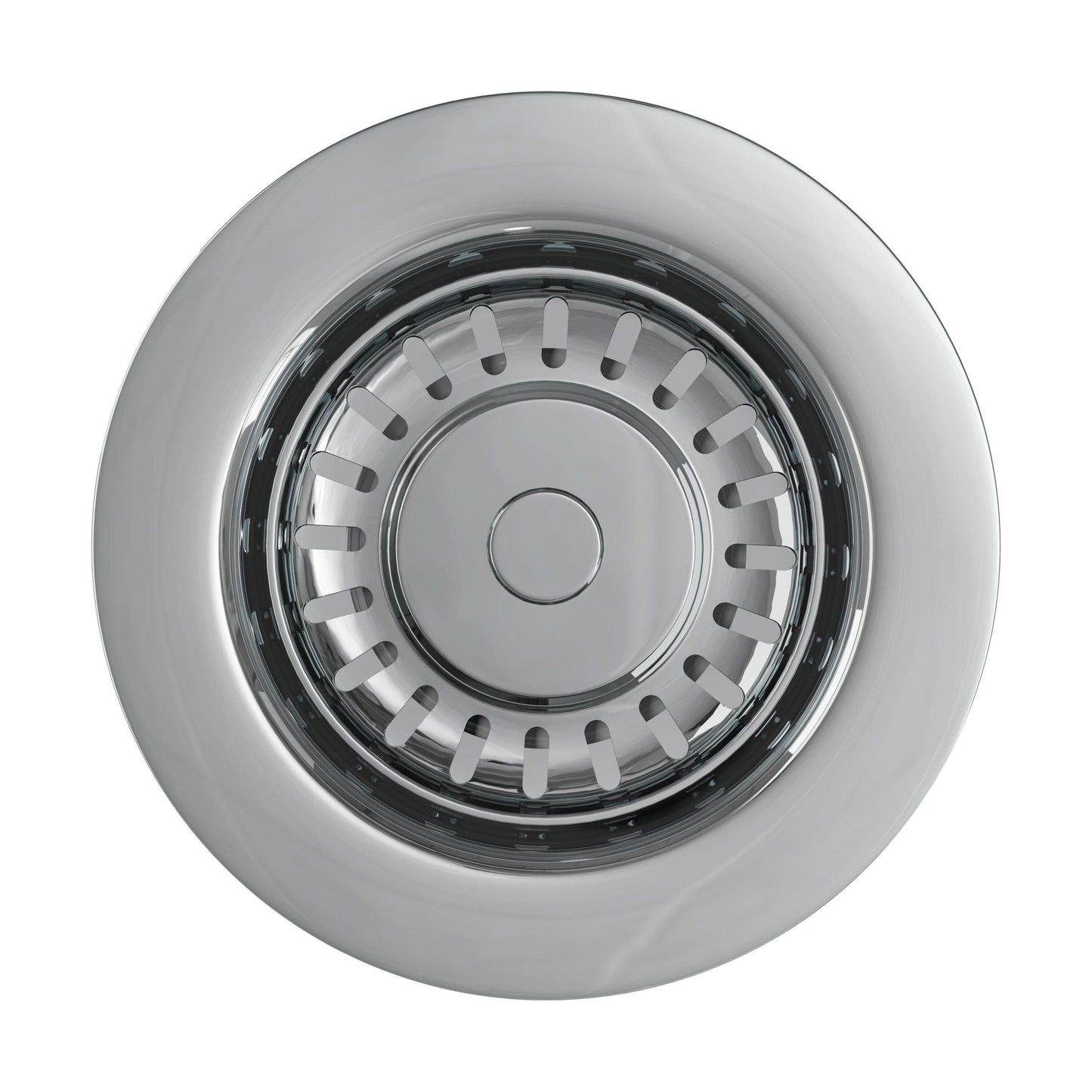 [BKT528] Modern Round Kitchen Sink Strainer Waste without Overflow, Top Fix Installation,  98 x 114 x 214 mm - Choice of Colour - Cutout