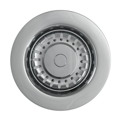 [BKT528] Modern Round Kitchen Sink Strainer Waste without Overflow, Top Fix Installation,  98 x 114 x 214 mm - Choice of Colour - Cutout