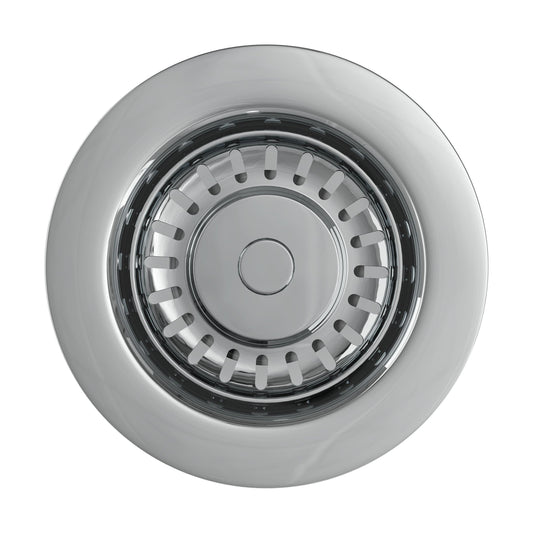 [BKT528] Modern Round Kitchen Sink Strainer Waste without Overflow, Top Fix Installation,  98 x 114 x 214 mm - Choice of Colour - Cutout