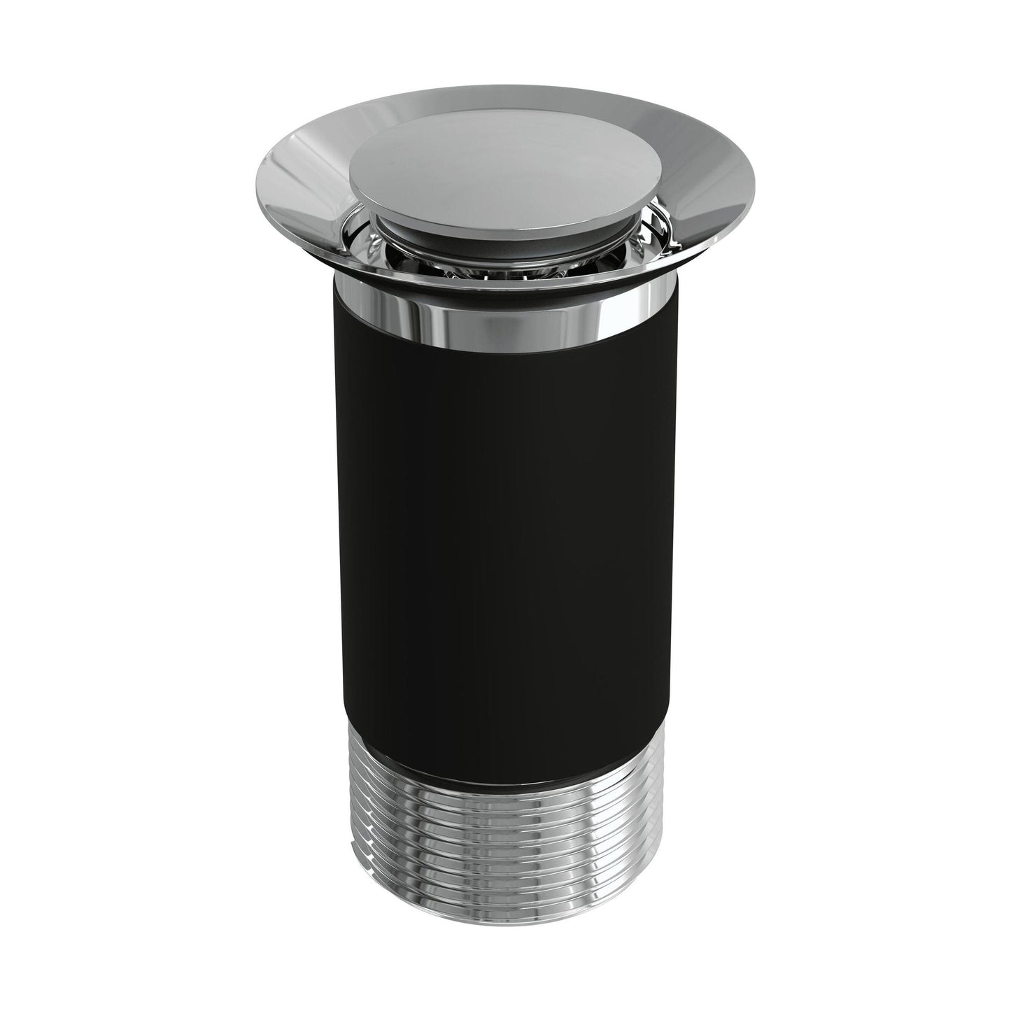 [BKT600] Modern Round Bathroom Click-Clack Unslotted Basin Waste without Overflow, Top Fix Installation, 103 x 60 x 104 mm - Choice of Colour - Cutout