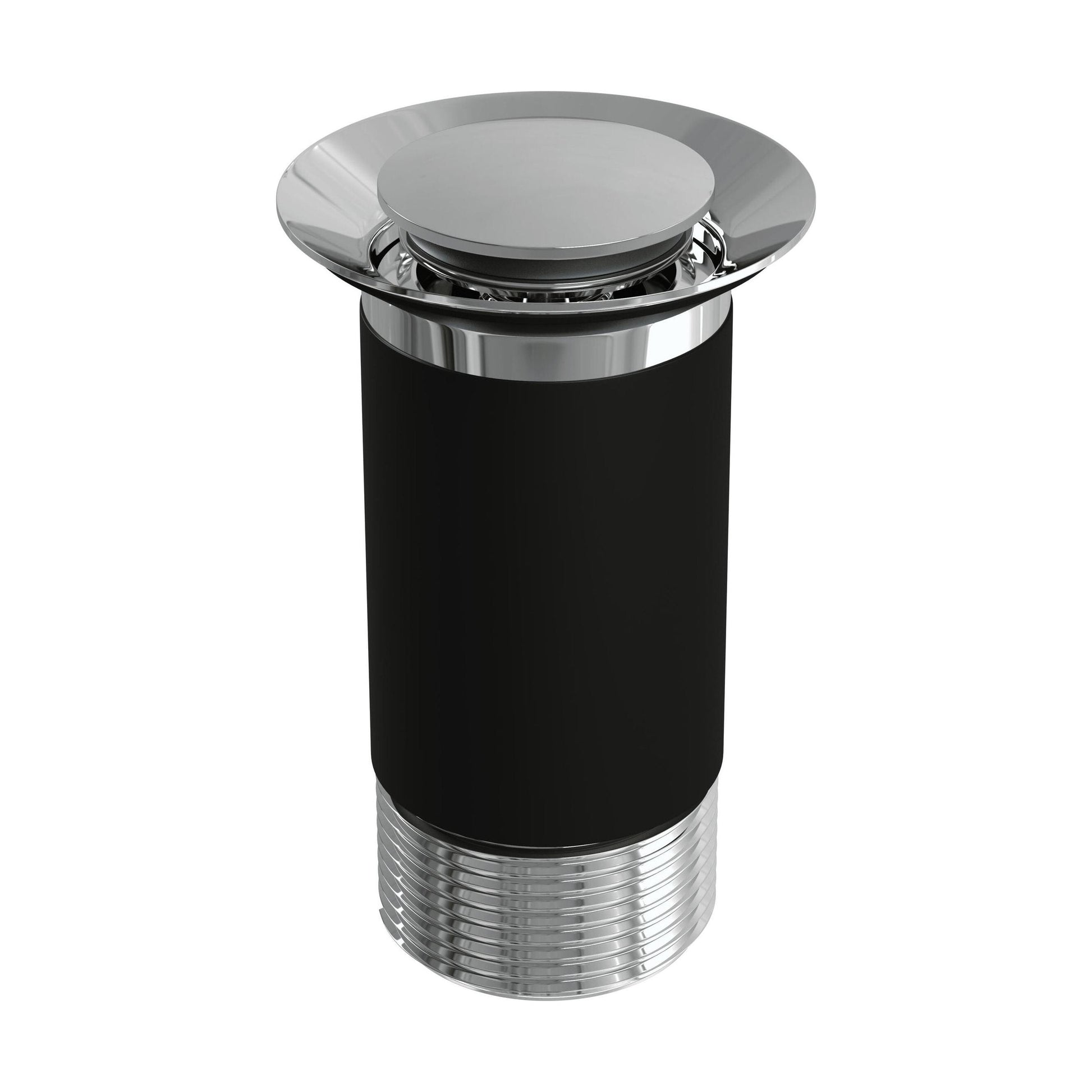 [BKT600] Modern Round Bathroom Click-Clack Unslotted Basin Waste without Overflow, Top Fix Installation, 103 x 60 x 104 mm - Choice of Colour - Cutout