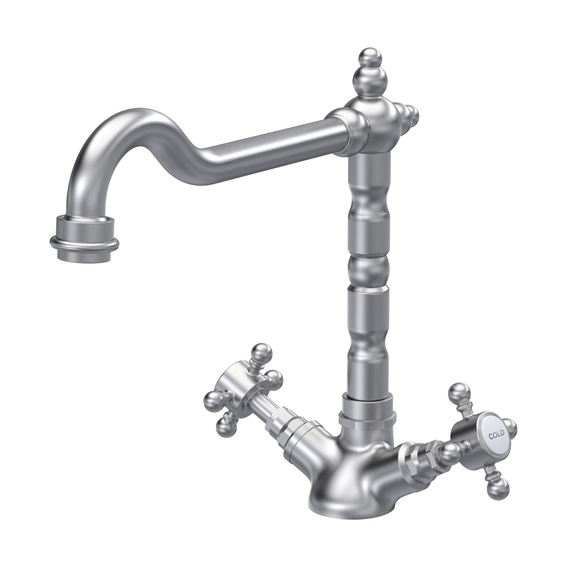 [BKT605] Norbury Traditional French Classic Mono Sink Mixer Tap - Choice of Colour - Cutout