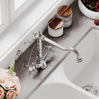 [BKT605] Norbury Traditional French Classic Mono Sink Mixer Tap - Choice of Colour - Lifestyle 3