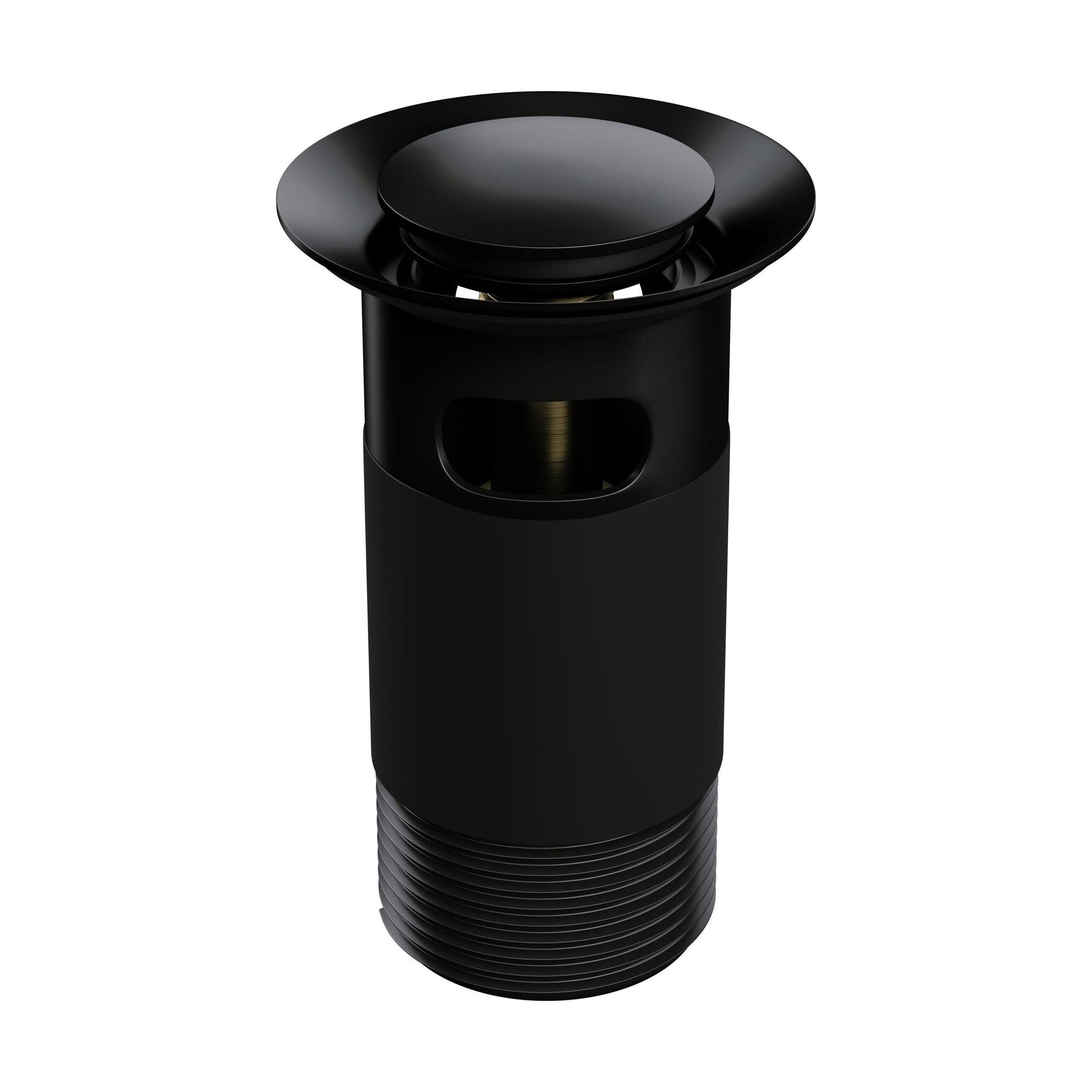 [BKT732] Modern Round Bathroom Click-Clack Slotted Basin Waste with Overflow, Top Fix Installation, 103 x 60 x 104 mm - Choice of Colour - Cutout