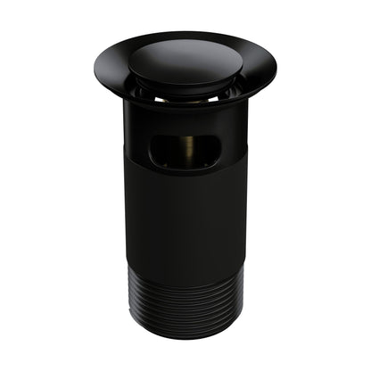 [BKT732] Modern Round Bathroom Click-Clack Slotted Basin Waste with Overflow, Top Fix Installation, 103 x 60 x 104 mm - Choice of Colour - Cutout