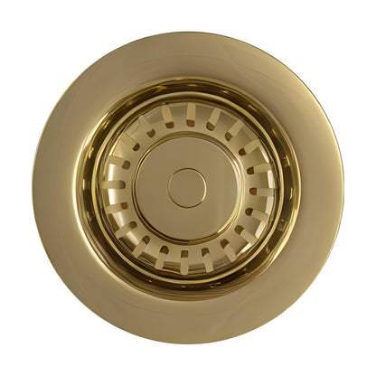 [BKT738] Modern Round Kitchen Sink Strainer Waste without Overflow, Top Fix Installation,  98 x 114 x 214 mm - Choice of Colour - Cutout