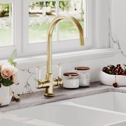 [BKT804] Norbury Mono Mixer Kitchen Tap - Multiple Handle and Finish Options Available - Lifestyle 2