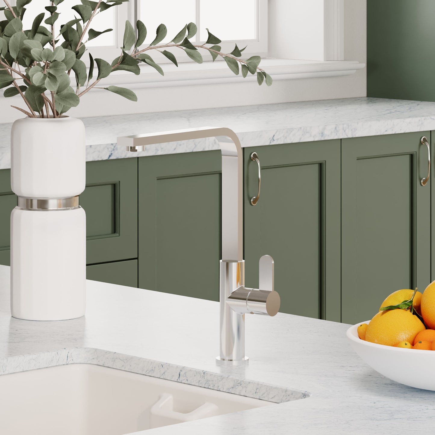 [BKTC305SL] Ipstones Kitchen Mono Mixer Tap - Single or Dual Lever, Choice of Colour - Lifestyle 2