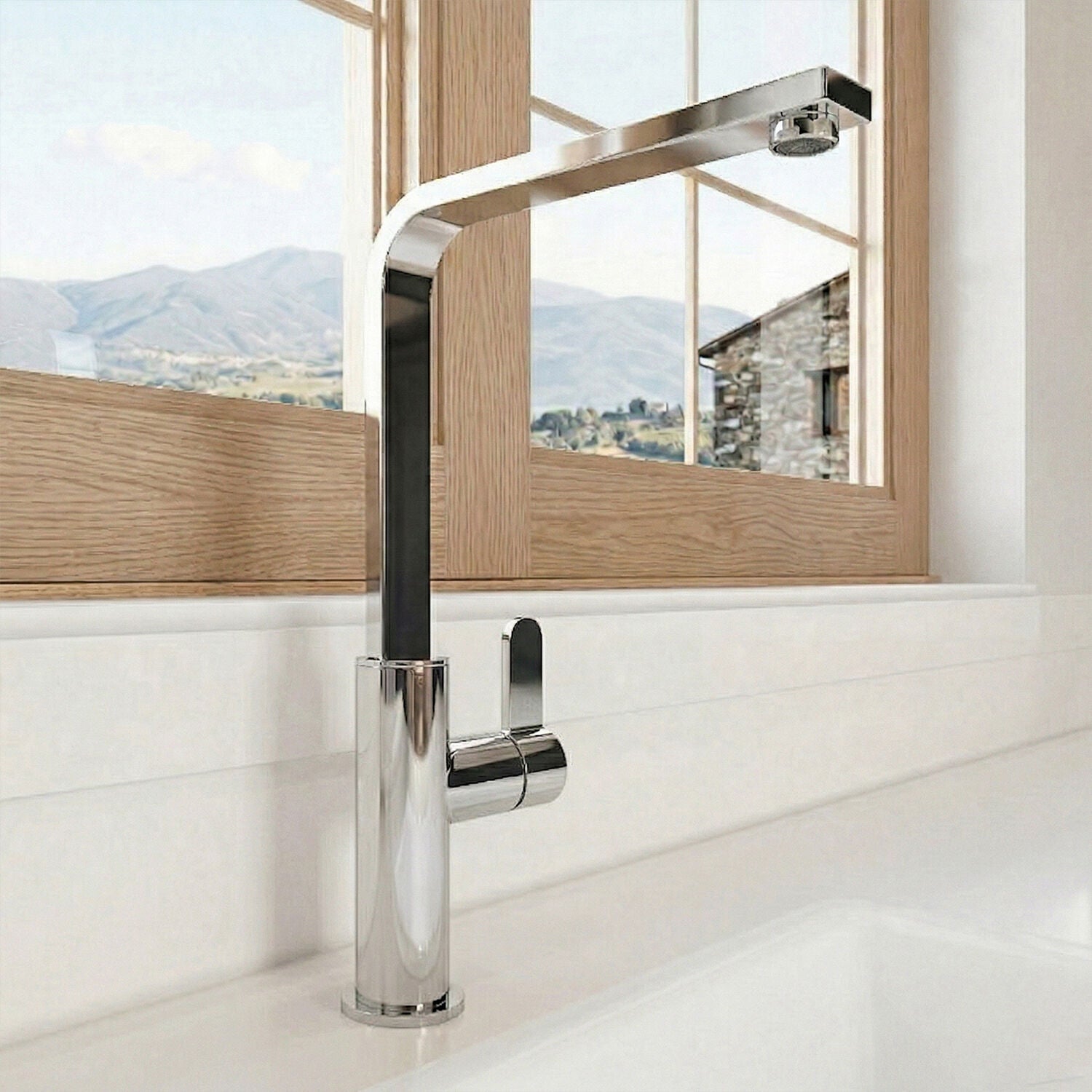 [BKTC305SL] Ipstones Kitchen Mono Mixer Tap - Single or Dual Lever, Choice of Colour - Silo