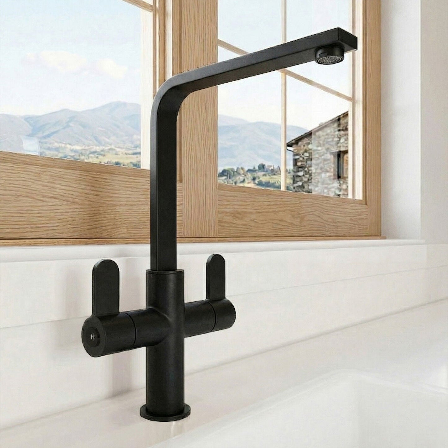 [BKTC405DL] Ipstones Kitchen Mono Mixer Tap - Single or Dual Lever, Choice of Colour - Silo