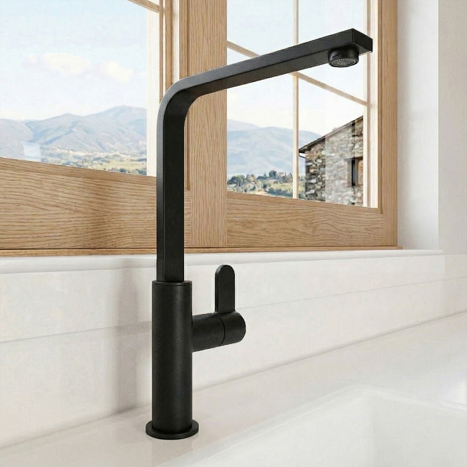 [BKTC405SL] Ipstones Kitchen Mono Mixer Tap - Single or Dual Lever, Choice of Colour - Silo